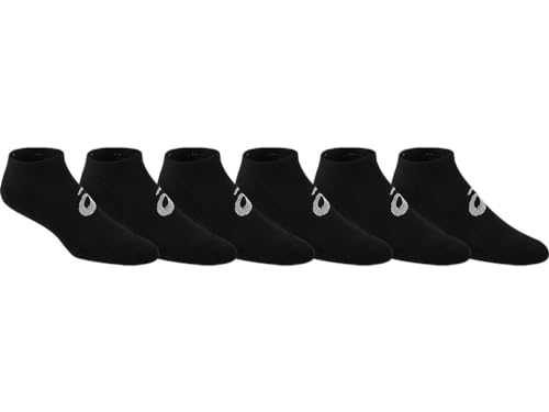 ASICS Invasion No Show Running Socks - Large Black 6 Pack