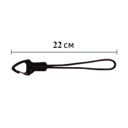 3 Pack Paracord Keychain Lanyard Triangle Buckle Lock Clip Hook Strap Clasp Parachute Rope Hanging Carabiner for Outdoor Survival Tactical Camping Backpack Fishing