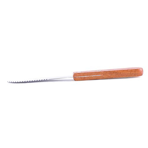 8-Inch Stainless Steel Sandwich Spreader Knives with Wood Handles - Pack of 4