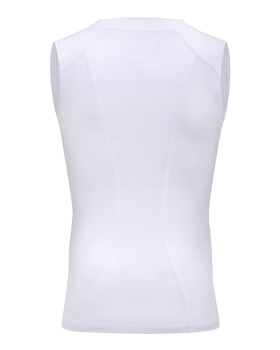 Kids Athletic Sleeveless Compression Shirt 3 Pack - X-Large White