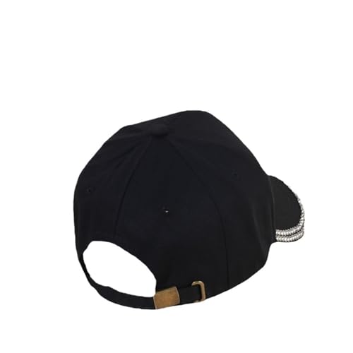 Women Sparkling Rhinestone Baseball Cap Shiny Glitter Hat Summer Bling Outdoor Men 2026 - Black-Silver Rhinestones