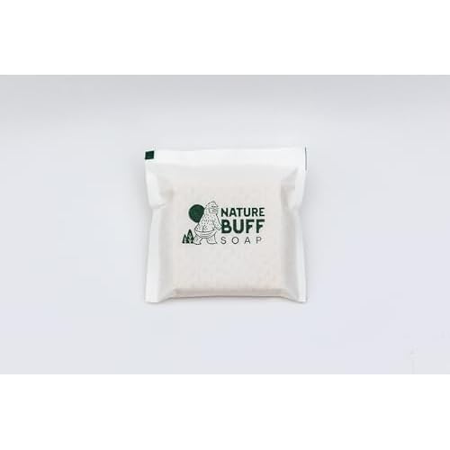 2-Pack Biodegradable Soap Unscented Travel-Sized Camping Soap Bars -All-In-One Backpacking Essentials Outdoor Recreation Soap Bar and Washcloth (Includes Travel Case)