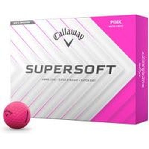 Callaway Golf Supersoft Matte Pink AlignXL Golf Balls - 2025 Model