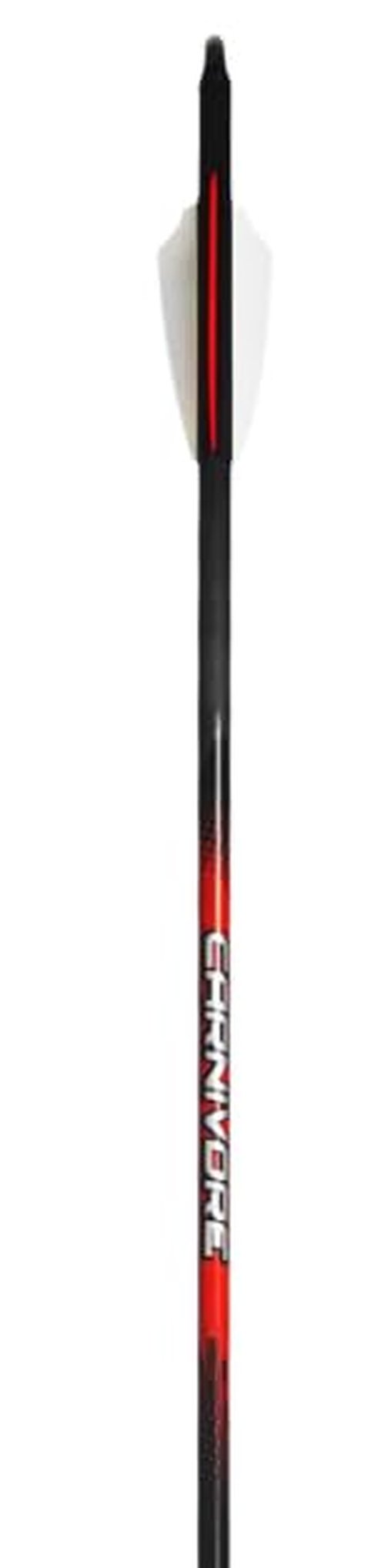 Carnivore Arrows by Black Eagle .003 350 2.5 In. Shield Cut 6 Pk.