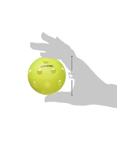 Yellow 6 Pack Indoor Pickleballs - USAPA Approved, High Visibility, Durable, Precise Flight