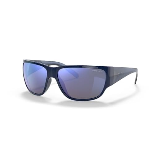 ARNETTE Unisex Sunglasses Black Frame, Polarized Grey Lenses, 63MM