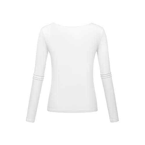 Long Sleeve Underscrub Baselayer Shirts for Women V Neck Casual Tops