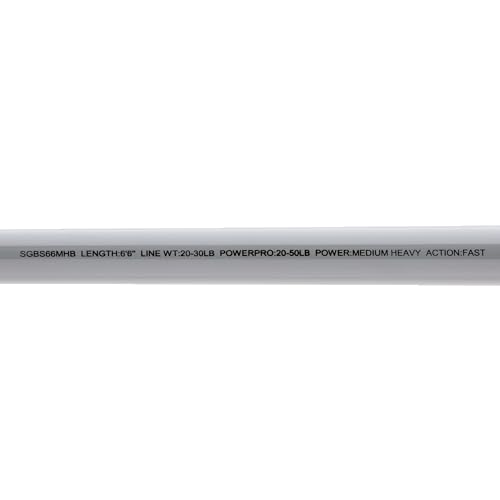 Saltwater Fishing Rod - 6'6" Medium Heavy Power, Gray - Shimano SLS66M2 Solara