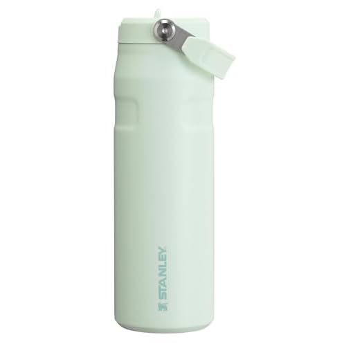 Stanley IceFlow Flip Straw 2.0 Water Bottle 24 OZ | Built-In Straw with Larger Opening | Lightweight & Leak-Resistant | Insulated Stainless Steel | BPA-Free | Mist
