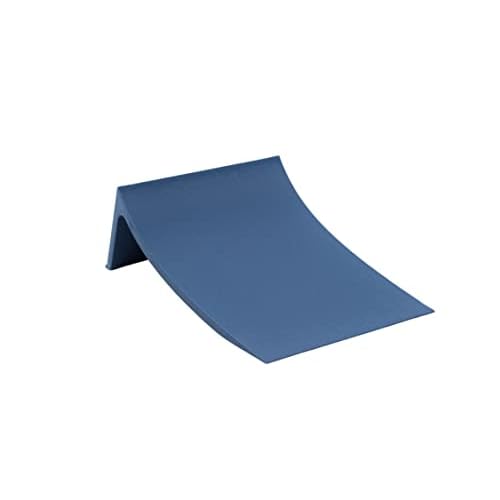 Teak Tuning Fingerboard Poly Launch Kicker Ramp - 4.5" Long, 3" Wide, 1.5" Tall - Fingerboard Obstacle in Blue Steel Colorway