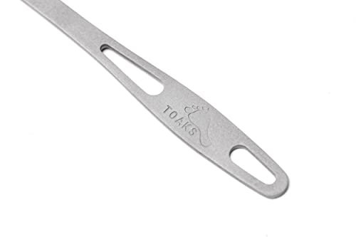 TOAKS Titanium Spoon Ultralight Camping Utensil with Mirror Finish Head