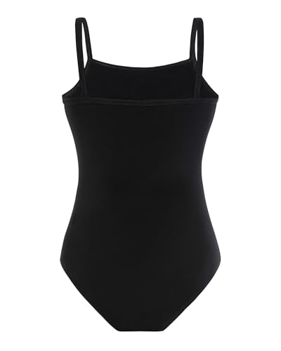 Girls Ballet Leotard Camisole Seamless Underwear for Toddler Kids Teens - Pink Black Nude White Purple, Size 6-7 Years