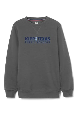 French Toast Adult Long Sleeve Crewneck Fleece Sweatshirt - Small, Grey