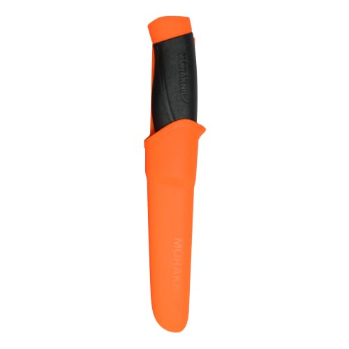 Orange Heavy Duty Fixed Blade Knife with Sandvik Carbon Steel Blade - Morakniv Companion