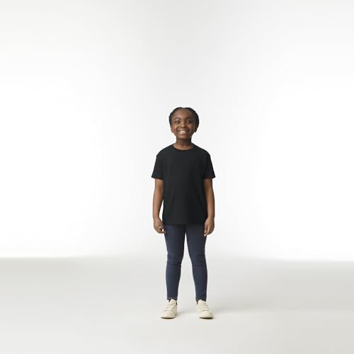 X-Large Black Unisex Youth Heavy Cotton T-Shirt - 2 Pack