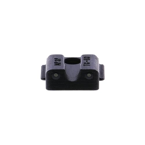 TRUGLO Tritium Pro Night Sights, Compatible with Smith & Wesson Handgun Models Glow-in-The-Dark Front & Rear Gun Sight Set with Focus Lock Front Ring