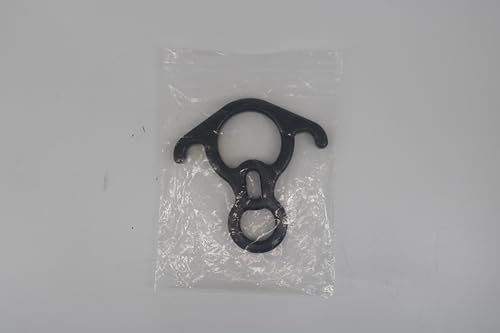 NewDoar 50KN 11000 LBF Rescue Figure,8 Descender Large Bent-Ear Belaying and Rappelling Gear Belay Device for Rock Climbing, Aerial dance,Ziplining and Peak Rescue 7075 Aluminum Alloy(black)