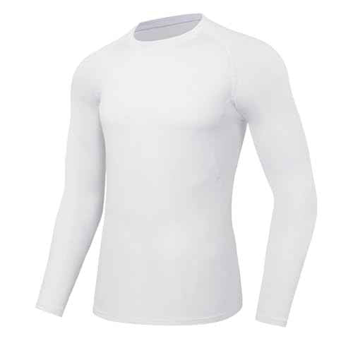 Men¡¯s Thermal Compression Shirts Long Sleeve Athletic Base Layer Top Fleece Lined Cold Weather Undershirt for Workout