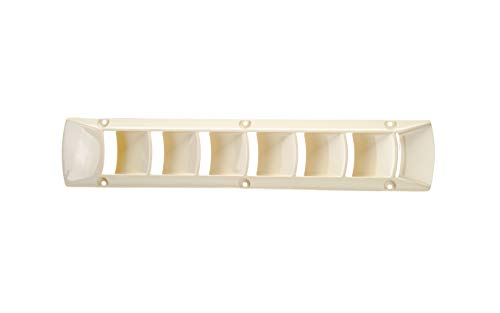Off-White Boat Vent and Deck Plate - 17.88"L x 0.75"W x 3.44"H Marine Ventilation Cover