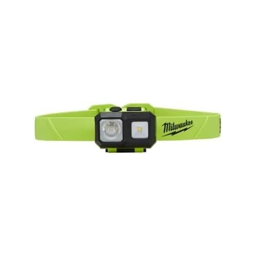 2004HZL Milwaukee Intrinsically Safe C I, II, III / D 1 Spot/Flood Headlamp | Safety | Job Site | Universal Hard Hat Clips | Nylon Strap | AAA Batteries