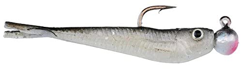 Fishing Bait Soft Plastic Minnow Lure - Black Shad, 2in/5cm