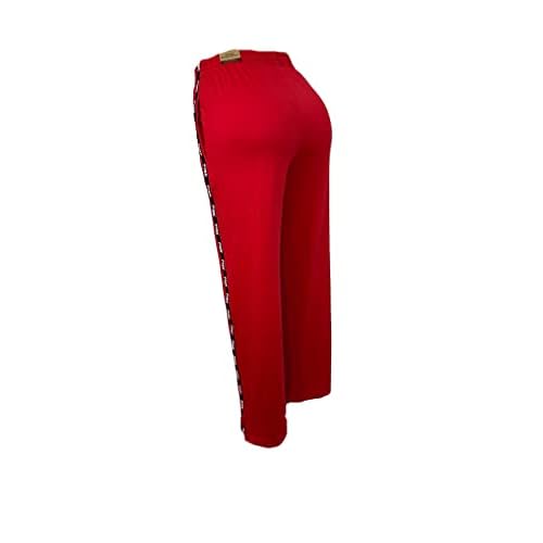 Victoria's Secret Pink High Waist Wide Leg Track Pant Color Red Size Large New