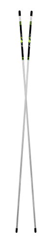 Golf Alignment Rods 2-Pack - White, Portable Swing Training Aids by MVP Sport