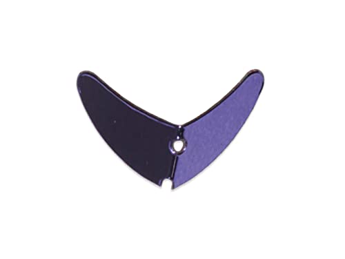 Fishing Lure Smile Blade Assorted 5-Pack - Purple Mirror 1.5 Inch