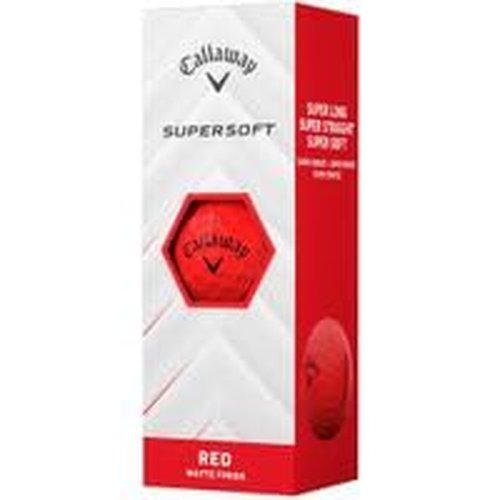 Callaway Golf Supersoft Matte Red AlignXL Golf Balls - 2025 Model