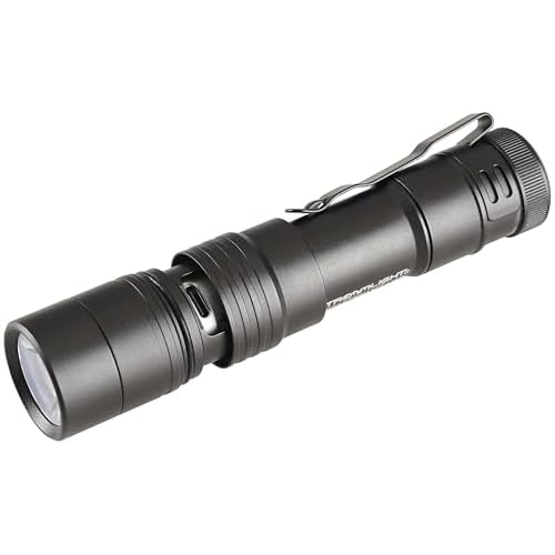 Streamlight 66210 MegaStream USB 1800-Lumen 26000-Candela Rechargeable EDC Flashlight Includes Rechargeable Battery, USB-C Cable, and Holster, Black