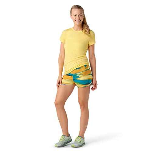 Smartwool Women's Active Lined Short Deep Lake Horizon Print M