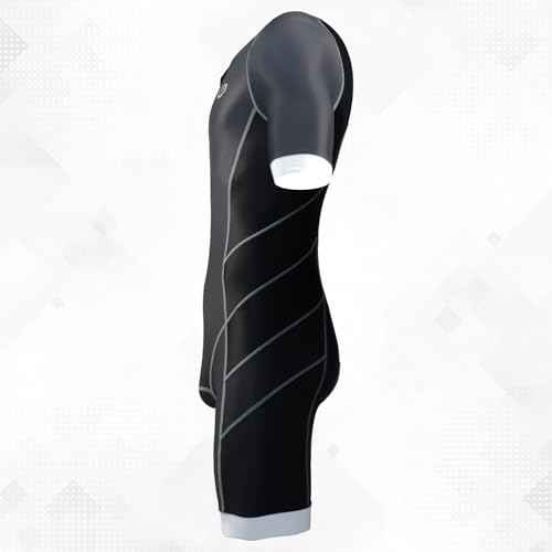 Mens Pro Trisuit Short Sleeve Triathlon Suit Best For Swimming Racing Tri Suit
