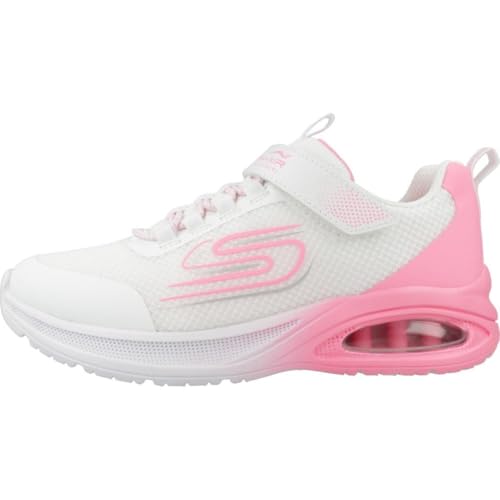 Girls' Skechers Microspec Max Advance Tennis Shoes - White Pink 11 Little Kid