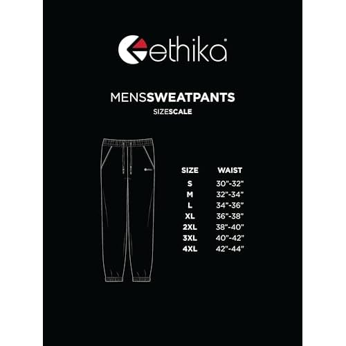 Ethika Men's Raw Edge Sweatpant | Black