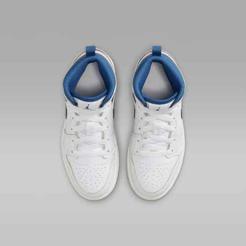 Jordan Little Kid's 1 Mid SE White/Industrial Blue-Sail (FN7493 141) - 2