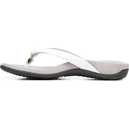 Vionic Women's Rest Bella Toe Post Sandal- Supportive Ladies Orthotic Sandals that include Three Zone Comfort with Arch Support- Flip Flop for Ladies, Medium and Wide Width Size 5-12