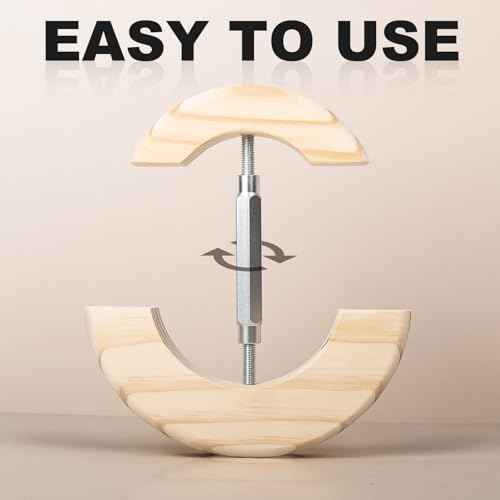 Hat Stretcher, Specifically Designed Hat Stretcher for Baseball Caps, Fitted Hats Size 6 1/2 to 7 7/8, Solid Wood, Heavy Duty of Baseball Extender Widener, Fitted Ball Cap Jack