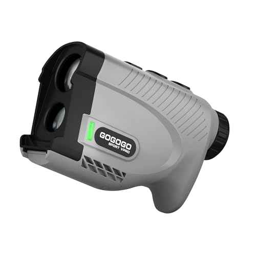 Gogogo Sport Vpro Gen 2 Golf Laser Rangefinder, 1200/2500Y Ranging, Ultra-Clear Optics with 99% Transmission Lens OLED Display, Dual Power Sources£¬Flaglock/Slope/Magnetic