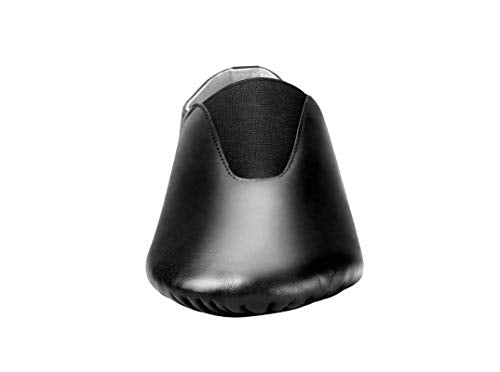 Toddler Leather Jazz Shoe Slip On with Elastic Top - 10.5 Little Kid Black