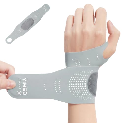 Ultra-Thin Wrist Support Brace for Carpal Tunnel Pain Relief Grey