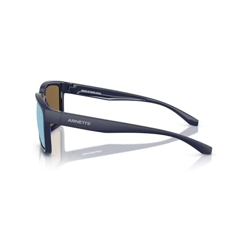 ARNETTE Man Sunglasses Medioum Grey Top Matte/Shiny Frame, Grey Mirror Orange/Yellow Lenses, 57MM