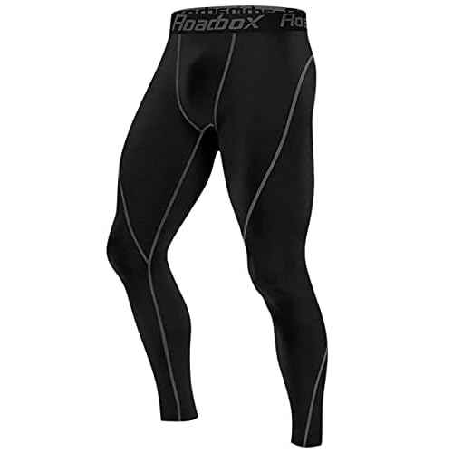 Roadbox 1, 2 or 3 Pack Men's Compression Pants Athletic Base Layer Cycling Tights Leggings for Running Yoga Basketball