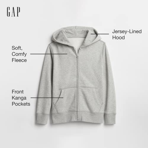 GAP Boys' Full Zip Hoodie Hooded Sweatshirt - Medium, Modern Red