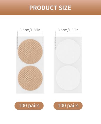 FAMULP 400 Pairs Men Nipple Covers & Guards for Sports & Gym - No Show Boob Hider