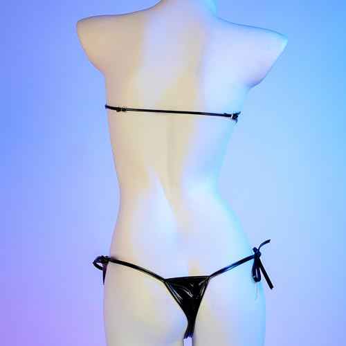 JasmyGirls Goth Micro Bikini String Mini Bathing Suit Tiny Thong Swimsuit Swimwear