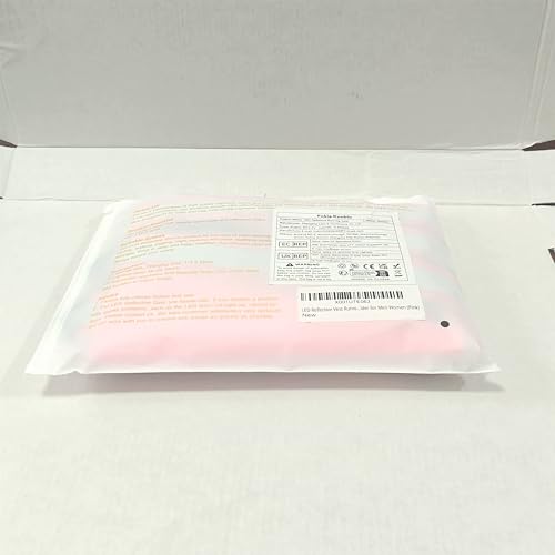 Led Light Up Running Vest Reflective Vest for runners night walking, Rechargeable LED Reflective Running Vest High Visibility with Adjustable Waist/Shoulde, Reflective Armband for Women Men (Pink)
