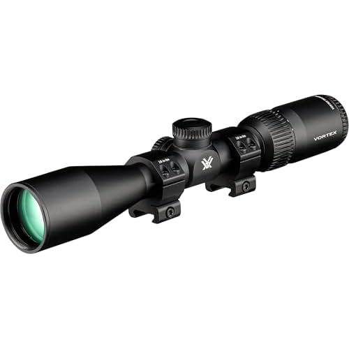 Vortex Triumph HD 3-9x40 Second Focal Plane, 1-inch Tube Riflescope Kit - Dead-Hold BDC (MOA) Reticle, 1" Hunter Rings - 0.90" Low Height, Neoprene Cover