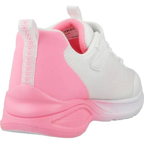 Girls' Skechers Microspec Max Advance Tennis Shoes - White Pink 11 Little Kid