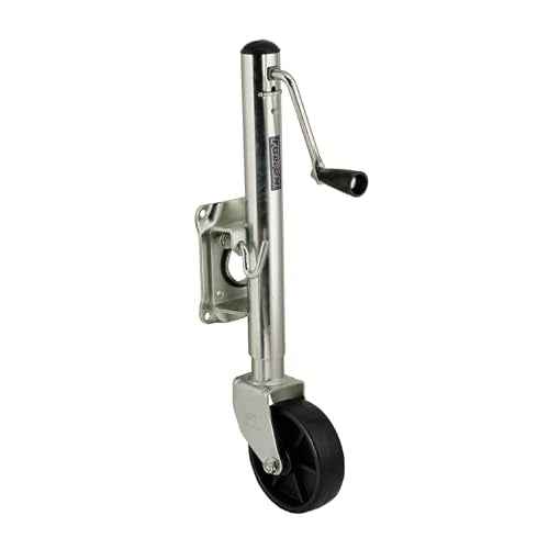 Fulton TJ12000101 Marine Trailer Jack, 1,200 lbs. Lift Capacity, Sidewind, Bolt-On Side Mount, 10 Inch Travel