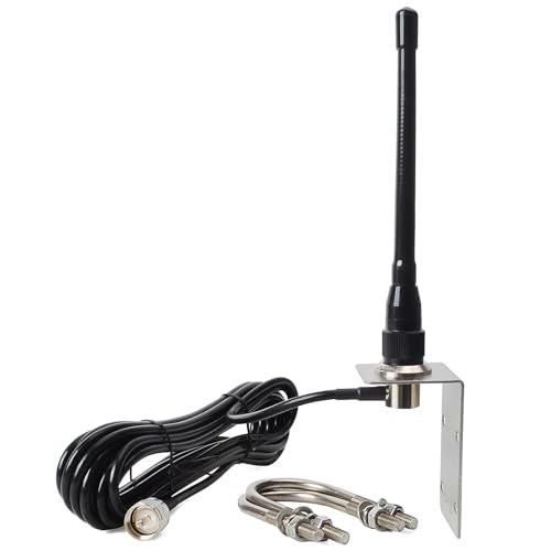 Marine VHF Antenna 156-163MHz with 16.4ft Coax Cable - Low Profile, Durable, Omni-Directional